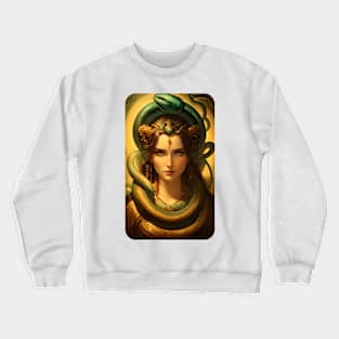 Snake Queen Graphic Art Crewneck Sweatshirt